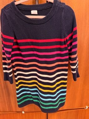 GAP Baby Rainbow Striped Toddler Knit Dress